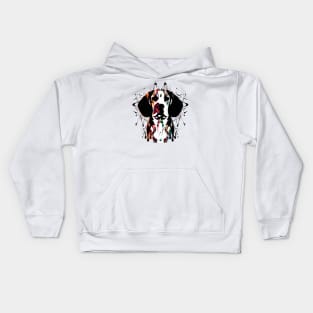 Beagle Dog Ink Painting Artwork Kids Hoodie